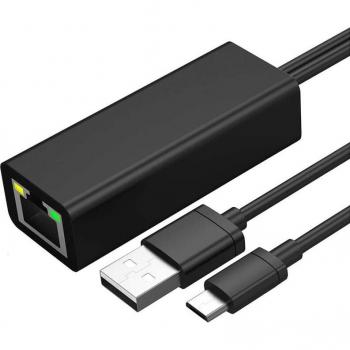 Fire Stick Ethernet Adapter with Power Supply