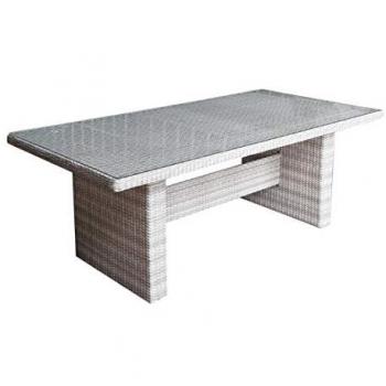 Garten Tisch Dijon grau 200 x 100 cm rechteckig