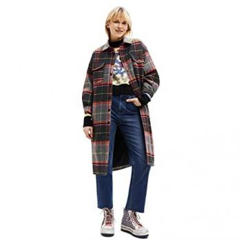 Desigual “Tartán Overshirt” Abrigo