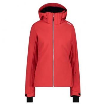 Giacca sci CMP Softshell con cappuccio rosso XS