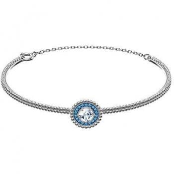 Swarovski Bracciale Rigido Oxygen (Verde) con Rivestimento Rodio