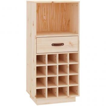 Chambre à vin 16 – rangement bois pin, tiroirs inclus