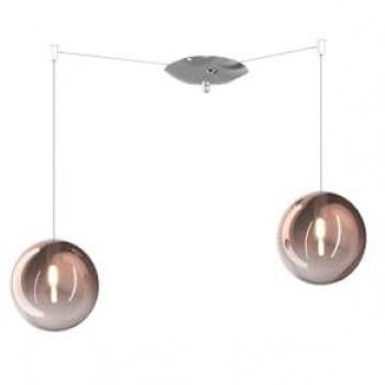 Eclipse Chrome Glass – Lampada Sospesa 2 Luci