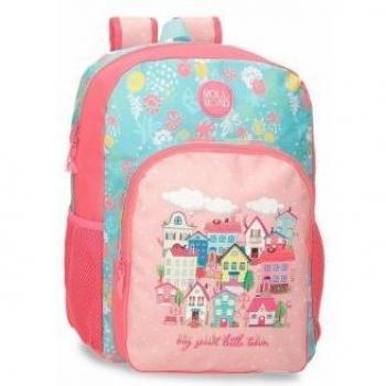 Mochila Roll Road My Little Town 40 cm adaptable a carro con bolsillos laterales