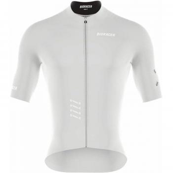 Maillot Pro Bioracer 2025 – Gris Clair, Manche Courte, Taille Extra Small