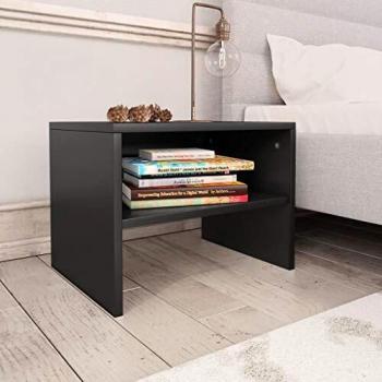 Bedside Cabinet Smoked Oak 40x30x30 cm vidaXL Engineered Wood