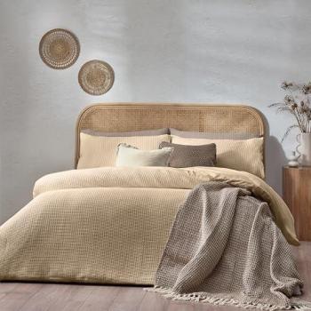 Yard Chunky Waffle 100% Cotton Duvet Cover Set