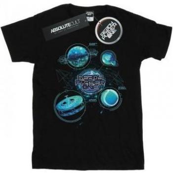 Ready Player One Herren Universum Kartenset T-Shirt XXL Schwarz