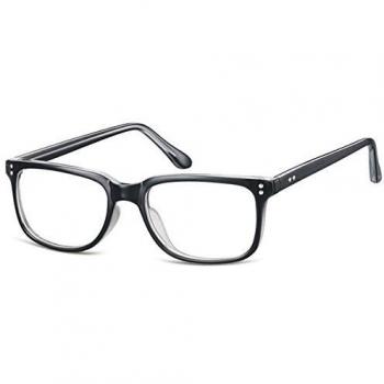 Square Full Rim Plastic Women's Glasses Grey Size 53
