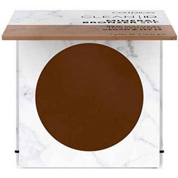 Catrice Clean ID Mineral Bronzer SPF, Bronzing-Puder, Nr. 020 Medium/Dark, braun, matt, vegan, Mikroplastik Partikel frei, Nanopartikel frei