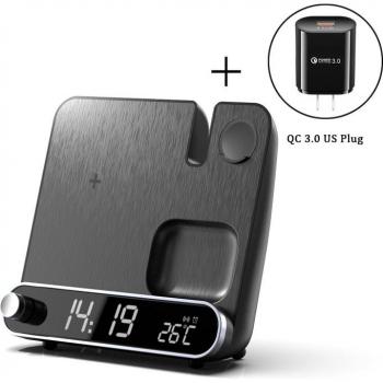 3-in-1 Wireless Charging Dock for iPhone 13, 12, 11, XS, Mini Pro Max, Apple Watch, AirPods