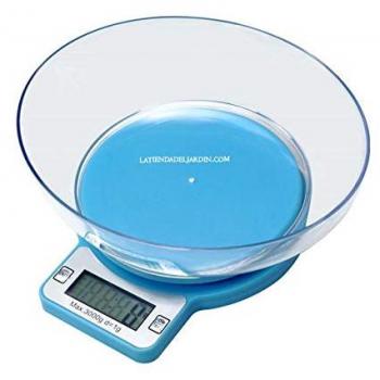 Báscula de Cocina con Bowl 3 Kg y Pantalla LED