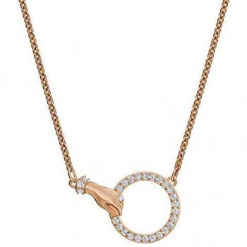 Collar Swarovski Symbolic, Blanco, Baño en Oro Rosa