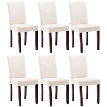 Set di sedie da pranzo Ina in tessuto crema cappuccino
