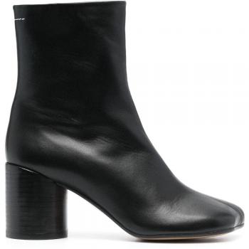 Stivaletti MM6 Maison Margiela Tabi in pelle nera