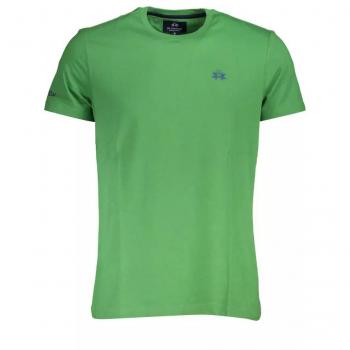 La Martina Green Cotton T-Shirt