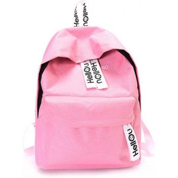 Frauen Rucksack aus Leinwand mit Reißverschluss