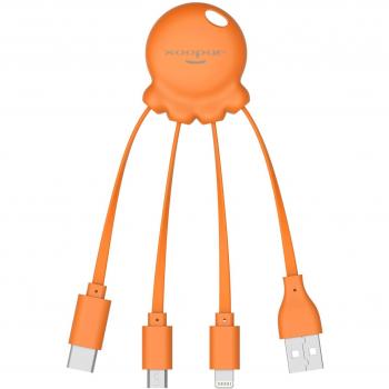 Adaptateur Xoopar Octopus USB/USB-C/Micro USB/Lightning pour Clé USB Orange