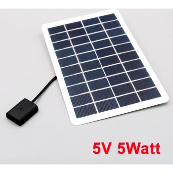 Chargeur solaire mobile 5 W‑7,5 W 5 V – batterie externe pour smartphones (iPhone, Xiaomi, Samsung, Huawei)