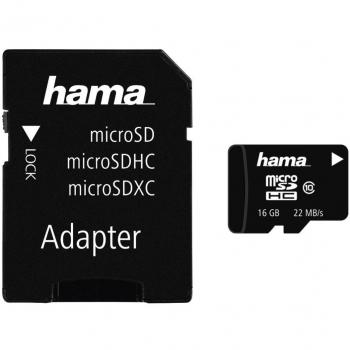 Hama Speicherkarte Micro SecureDigital High Capacity, 16 GB