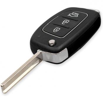 KEYYOU 3 Buttons Flip Folding Remote Car Key Shell Case for Hyundai IX45