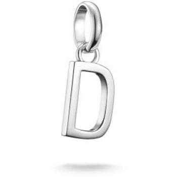 Thomas Sabo Damen-Charm Kettenanhänger Buchstabe D – CC1210-001-21