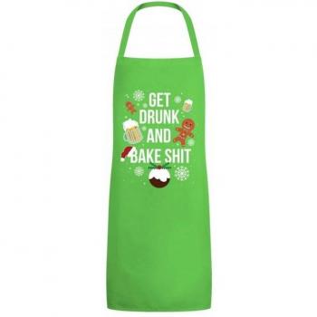 Get Drunk And Bake Festive Christmas Apron