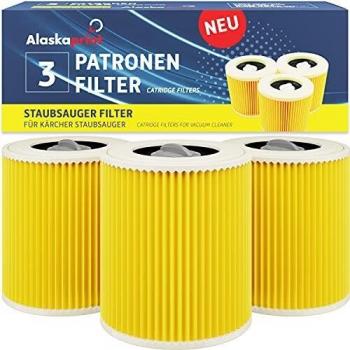 Alaskaprint 3X Filtro de Aire para Kärcher WD2 y WD3