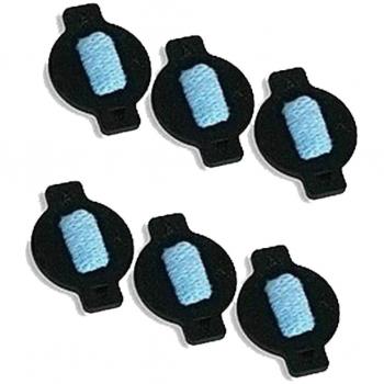 Pack de 6 têtes d’aspiration Braava (380/380T/320 Mint/4200/4205/5200/5200C) – Bleu Noir