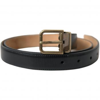 Dolce & Gabbana Men's Black Calfskin Belt