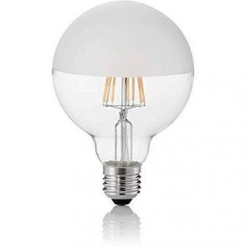 LUX LED Globe Light Bulbs E27 8W D95 Clear 3000K