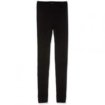 LIVING CRAFTS Bio‑Baumwoll-Lange Unterhose – Schwarz, GOTS zertifiziert