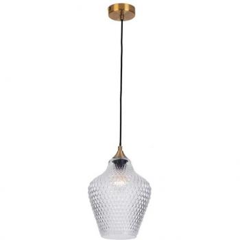 Piraeus Dome Ceiling Pendant Light 1x E27 Clear Class