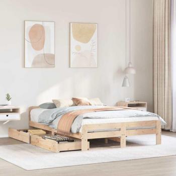 Estructura de Cama de Pino Torana 140x190 cm