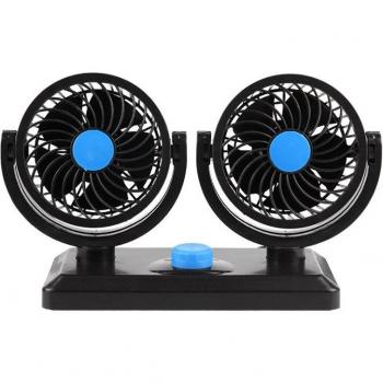 12V 24V USB Mini 360 Rotating Car Air Cooler Fan