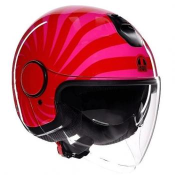 Casco AGV 2118468001007007 Jet Rosso/Rosa M