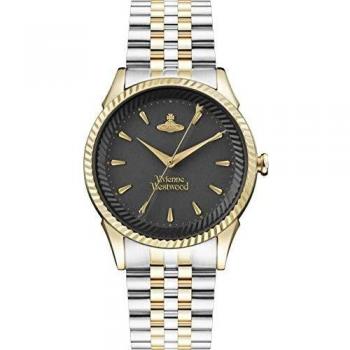 Reloj para Mujer Vivienne Westwood Seymour con Dial Negro y Pulsera de Dos Tonos