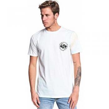 Homme T-Shirt Quiksilver M Blanc Omni Logo