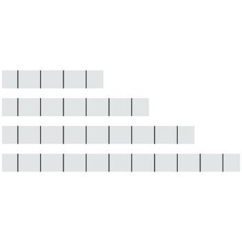 Pannello di Segnalazione WAGO 757‑001 – Strisce Identificazione per Sensori/Attuatori (100 unità)
