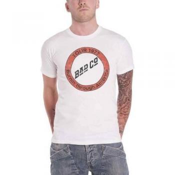 T-shirt unisexe Bad Company Brûlant à travers l'Amérique en coton