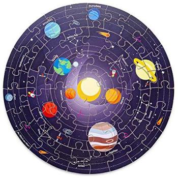 Galaxy Trekker: 50‑Piece Wooden Solar System Puzzle