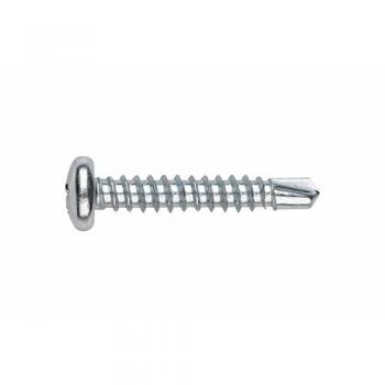 Vis Filetée Tôle/PVC Tête Bombée Zinc – 4,8 × 100 mm (Paquet 100)