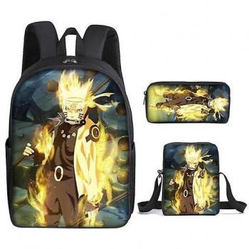 Cartera Escolar Shznv Naruto: Mochila de Bolsillos con Personajes de Anime