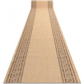 RUGSX Coffee and Beige Floorlux Runner 120 cm