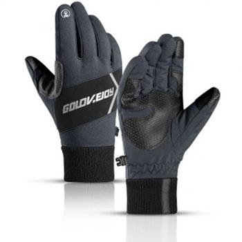 CARTELO Thick Velvet Winter Gloves for Men