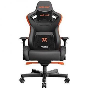 Silla de Oficina Gaming AndaSeat Fnatic Negro/Naranja