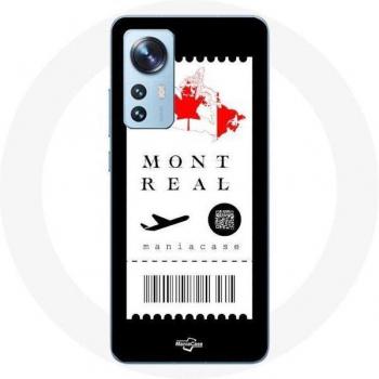 Coque de téléphone Billet d'Avion Montréal pour Xiaomi Mi 12 / 12X