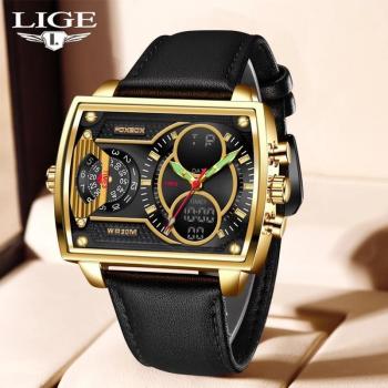 LIGE Chrono Couture – Bracelet haut de gamme sport casual