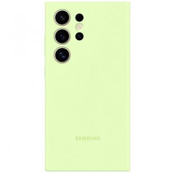 Coque de protection en silicone verte Samsung pour Galaxy S24 Ultra