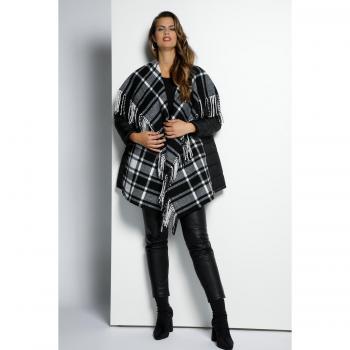 Plus Size Black Quilted Poncho Jacket, Women, Size 24/26, Fully Lined